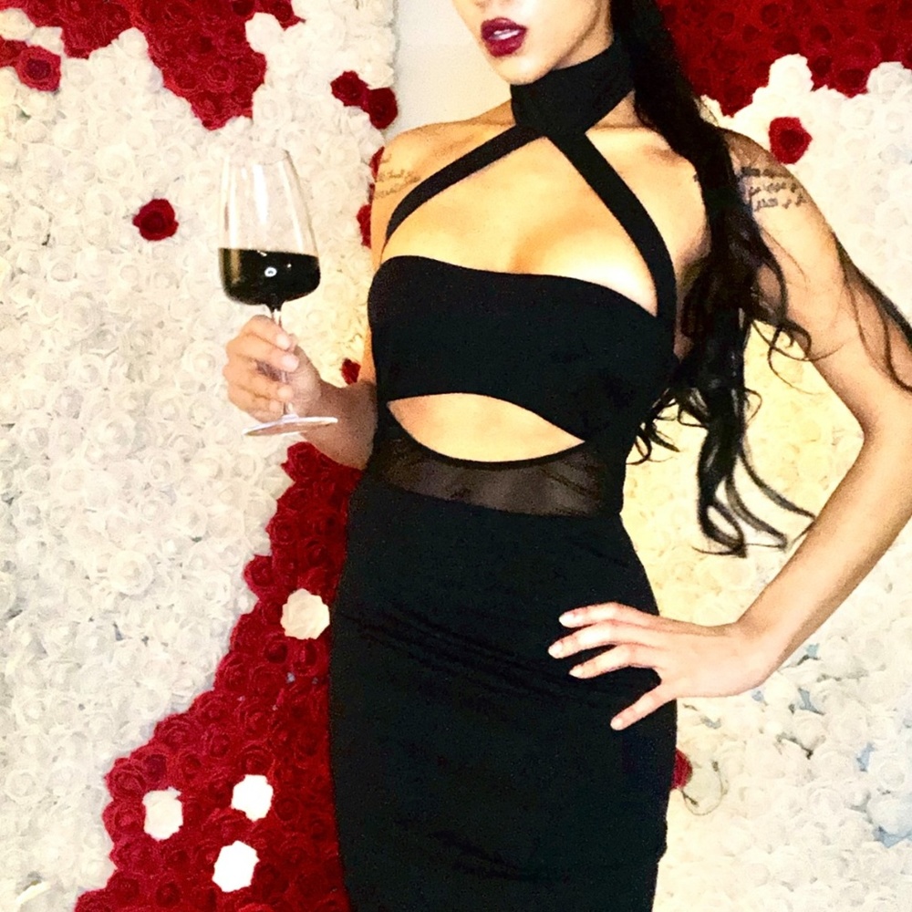 Date Night LBD Exotic w/ Mini Split in back